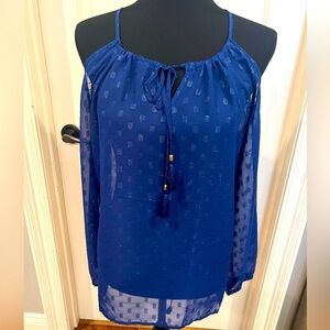 NWT MACBETH COLLECTION by Margaret Joseph Sheer Blouse